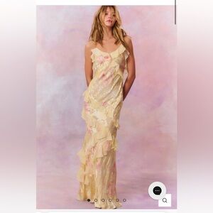 LoveShackFancy Rialto Yellow Melon Dress